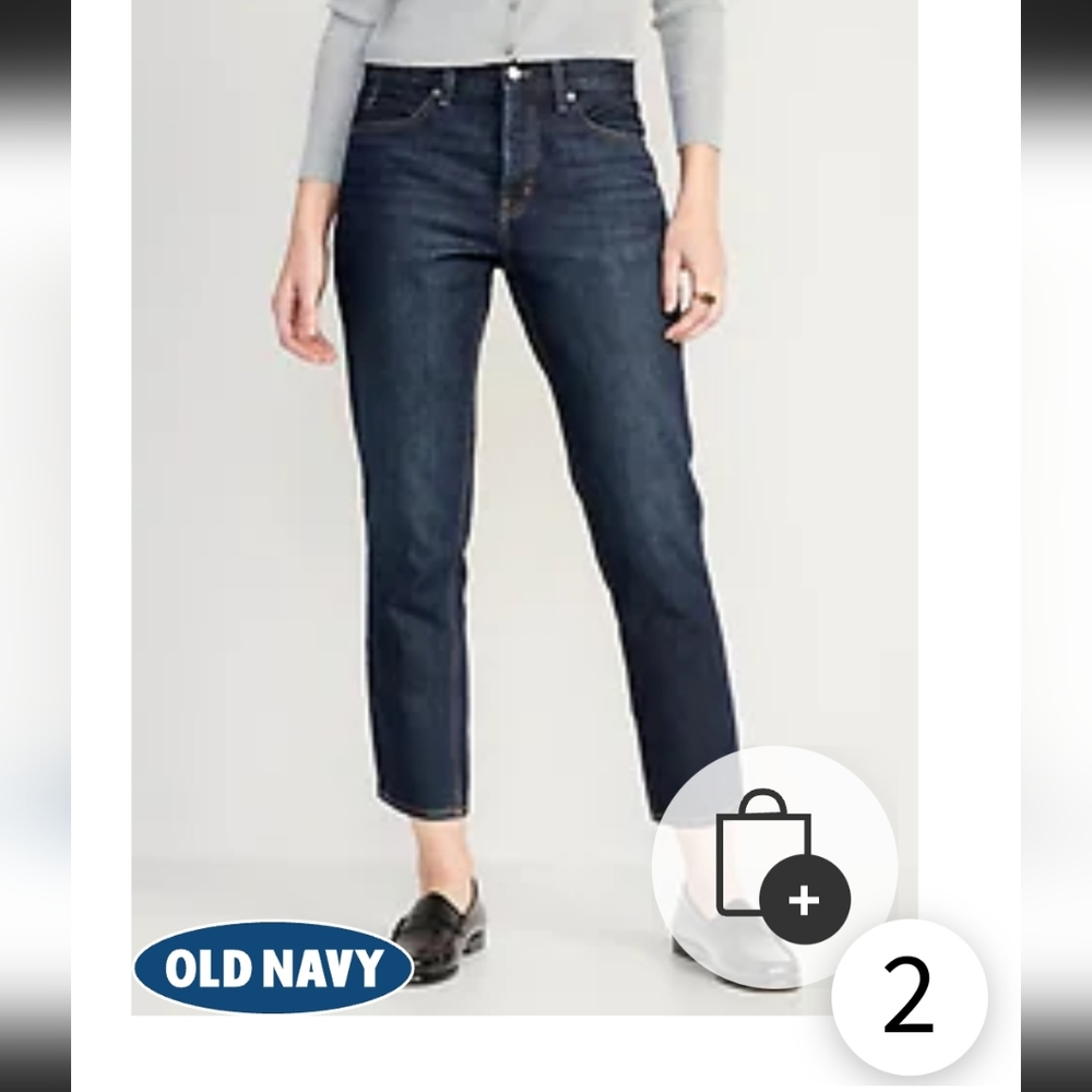 Dark demin blue jeans capris